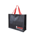 Brand promotion custom printed eco reusable foldable non woven shopping tote bags with logo and handles